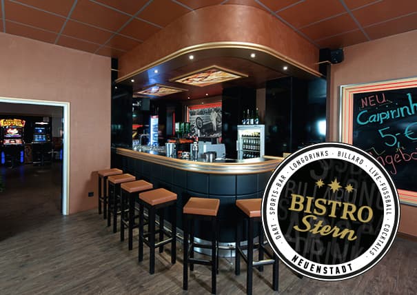 Stern Bistro mit Billardtisch